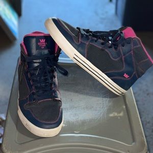 Supra valor pink and navy blue